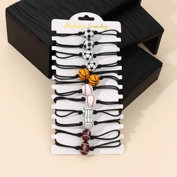 12 Chain Niche Simple Design Sporty Wind Stereo Single Ball Woven Bracelet Rope Chain for Men Boys