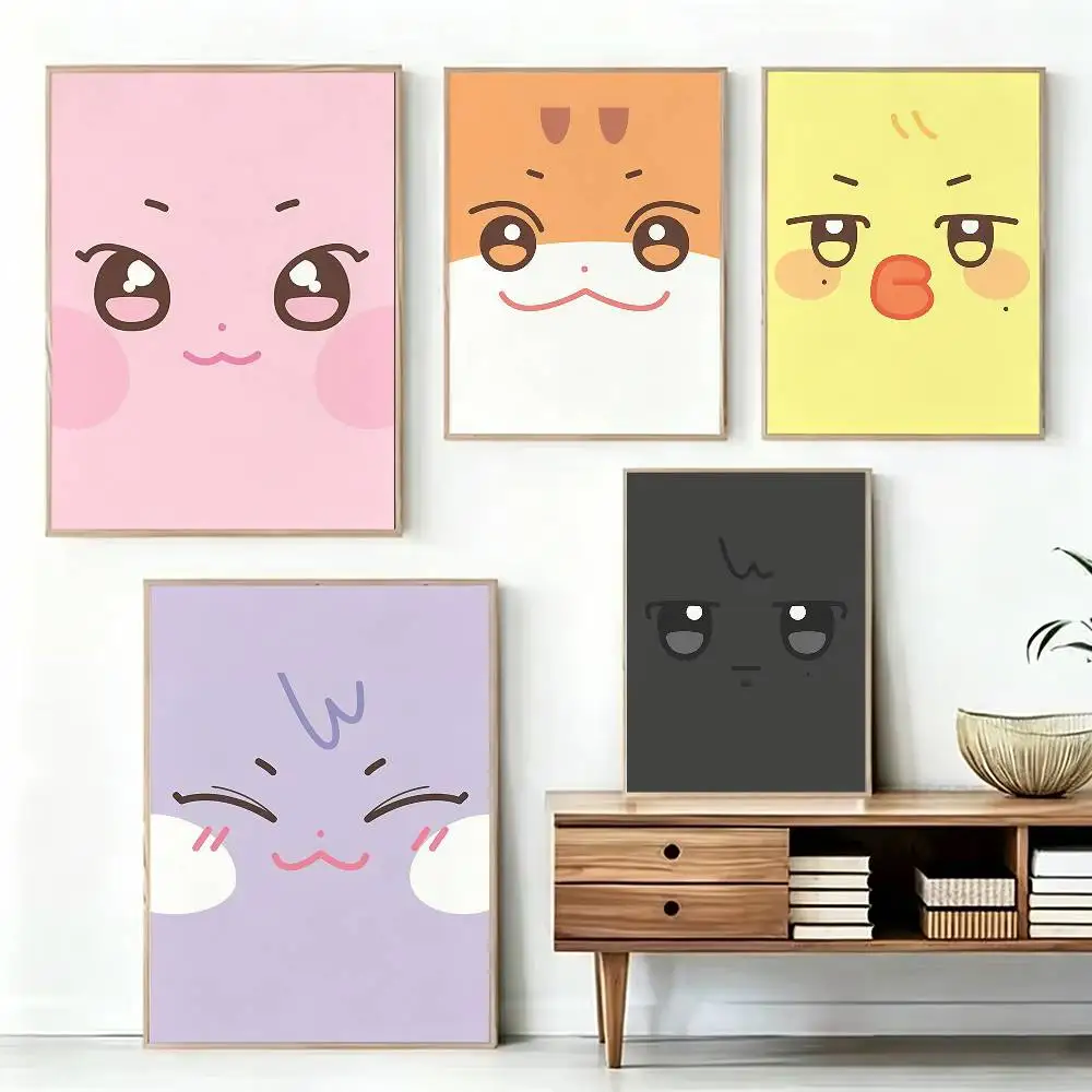 

Cute A-ANITEEZ Poster High Quality Dorm Living Room Aesthetic Wall Decoration Painting Stickers Gift