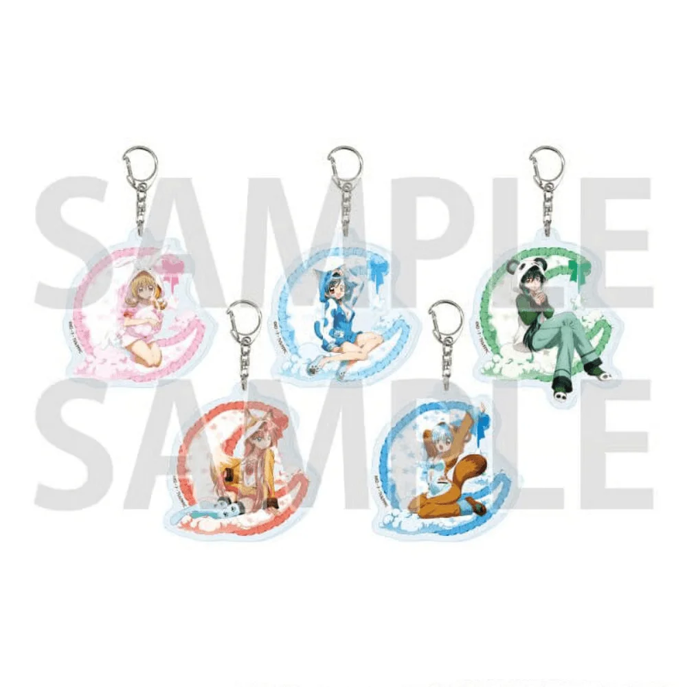 Mermaid Melody Pichi Pichi Pitch Hosho Hanon 6cm Acrylic Stand Keychain Pendant Keyring Cute Squirrel Hood Character Gift