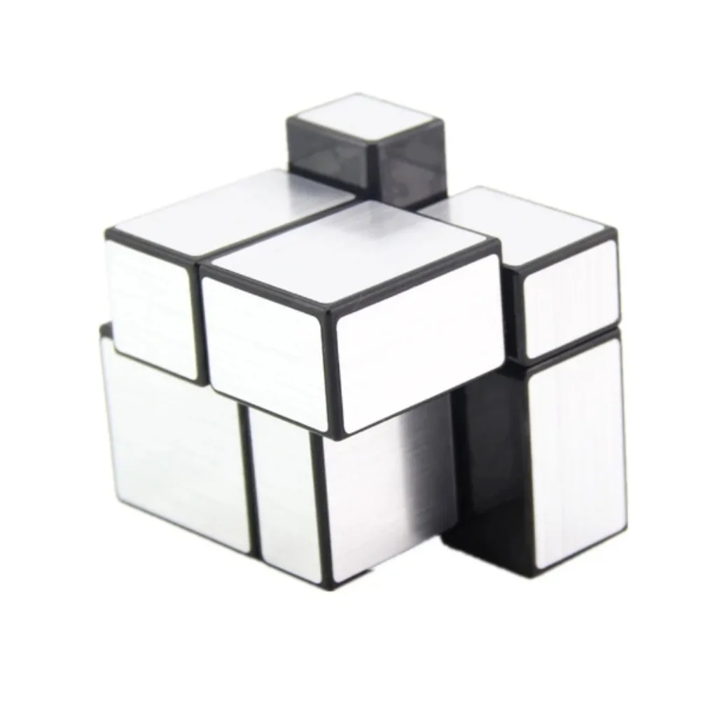 Волшебный зеркальный куб Shengshou 2x2x2, 5,7 см, скоростной волшебный куб-головоломка, 2x2 волшебный куб, наклейка для обучения искусству для детей