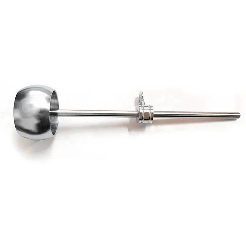 

B93B-6Pcs Bass Drum Pedal Beater Aluminum Alloy Hammer Head Percussion Instrument Accessory Parts,Silver
