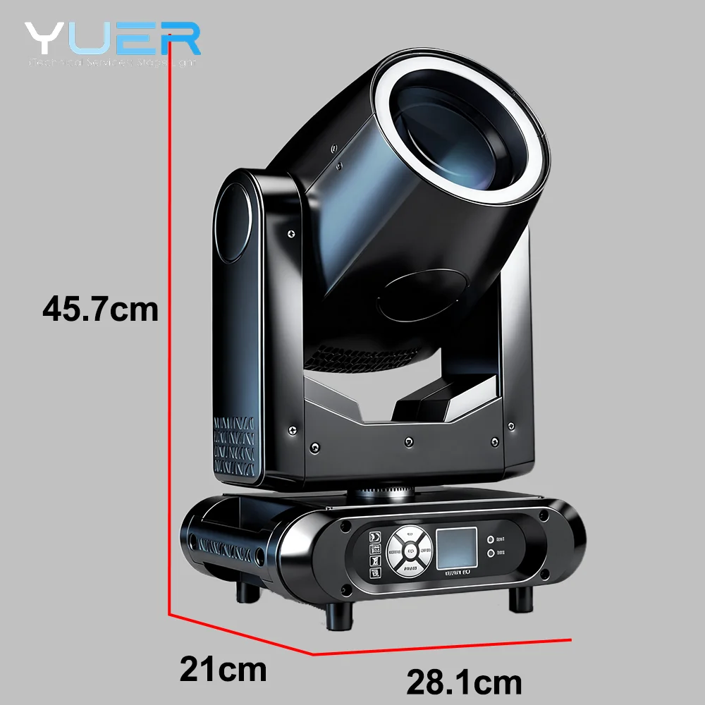 8 قطعة 300 واط LED شعاع تتحرك رئيس ضوء مع حلقة 8 + 18 دوران المنشور التركيز غسل قوس قزح تأثير DMX512 لحزب دي جي ديسكو