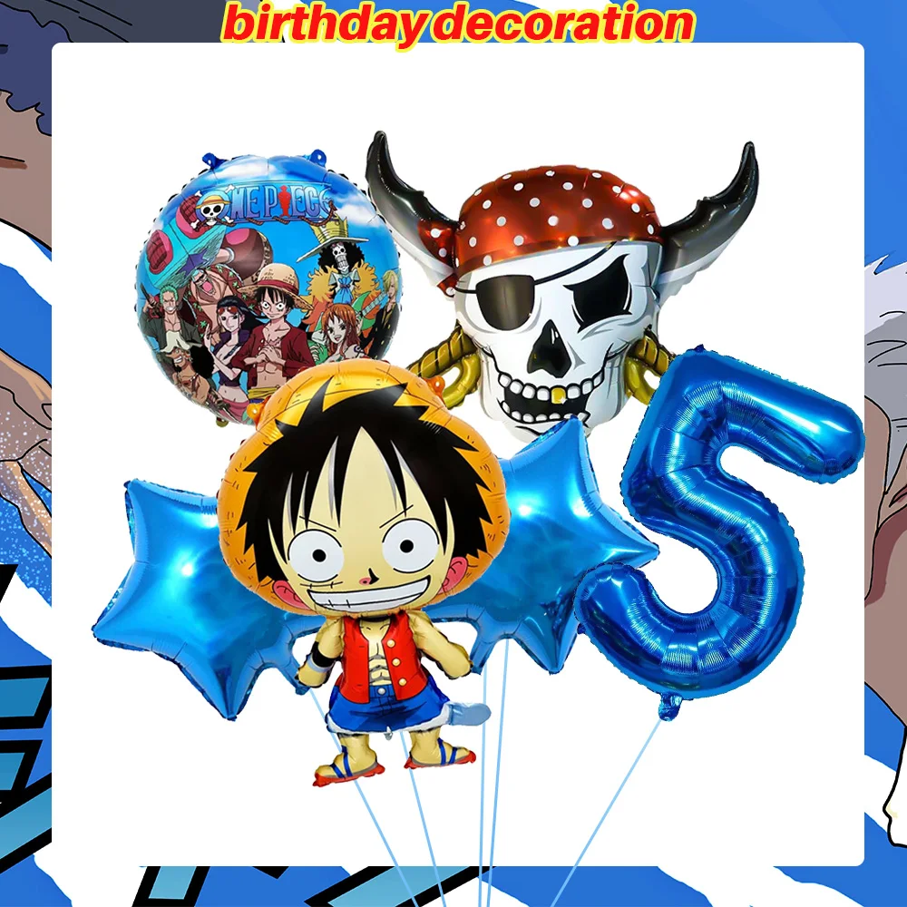 One Piece Geburtstagsparty-Dekorationsset Anime-Figur Luffy Zoro Teller Tischdecke Kuchendekoration Partyzubehör Geburtstagsgeschenke – Detail 38