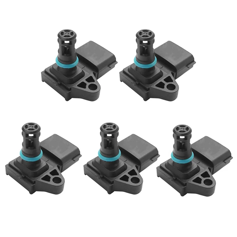 5Pcs Temperature Alarm Sensor Engine Sensor Intake Pressure Sensor for Dodge Ram 2500 3500 6.7L