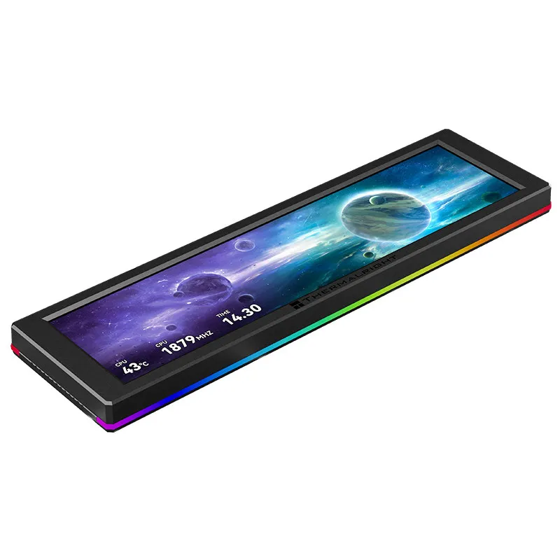 Thermalright TROFEO VISION 9.16 ARGB LCD Chassis secondary screen,Magnetic design/1920*480 resolution IPS smart display view 4