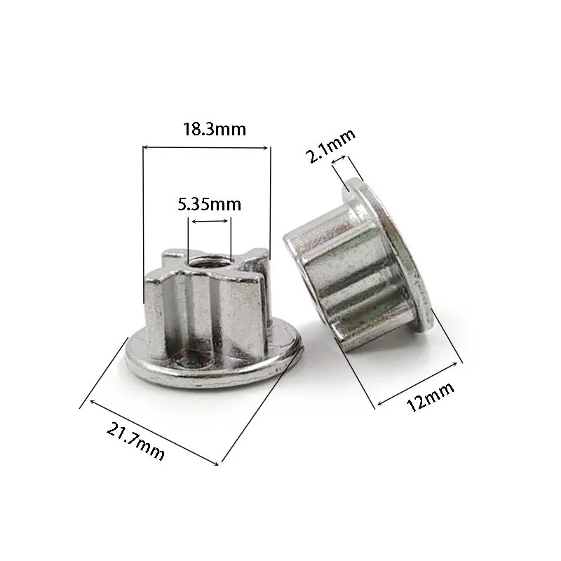 4 Teeth Metal Cross-shaped Helical Gear Screw Hole Blender Accessories Spline Soy Milk Machine Repair Parts