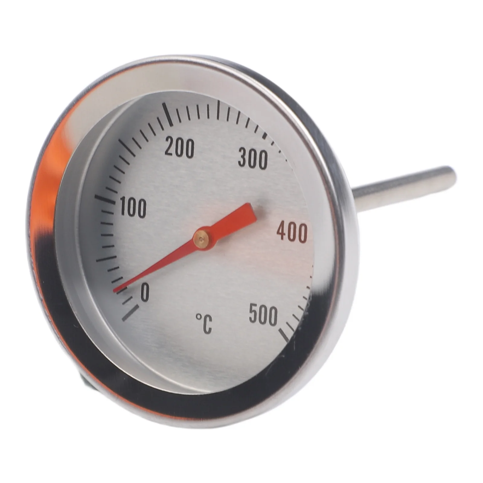 BBQ Oven Thermometer Stainless Steel Housing With Bimetallic Calibration System For Consistent 0 To 500 Degree Grill Tool