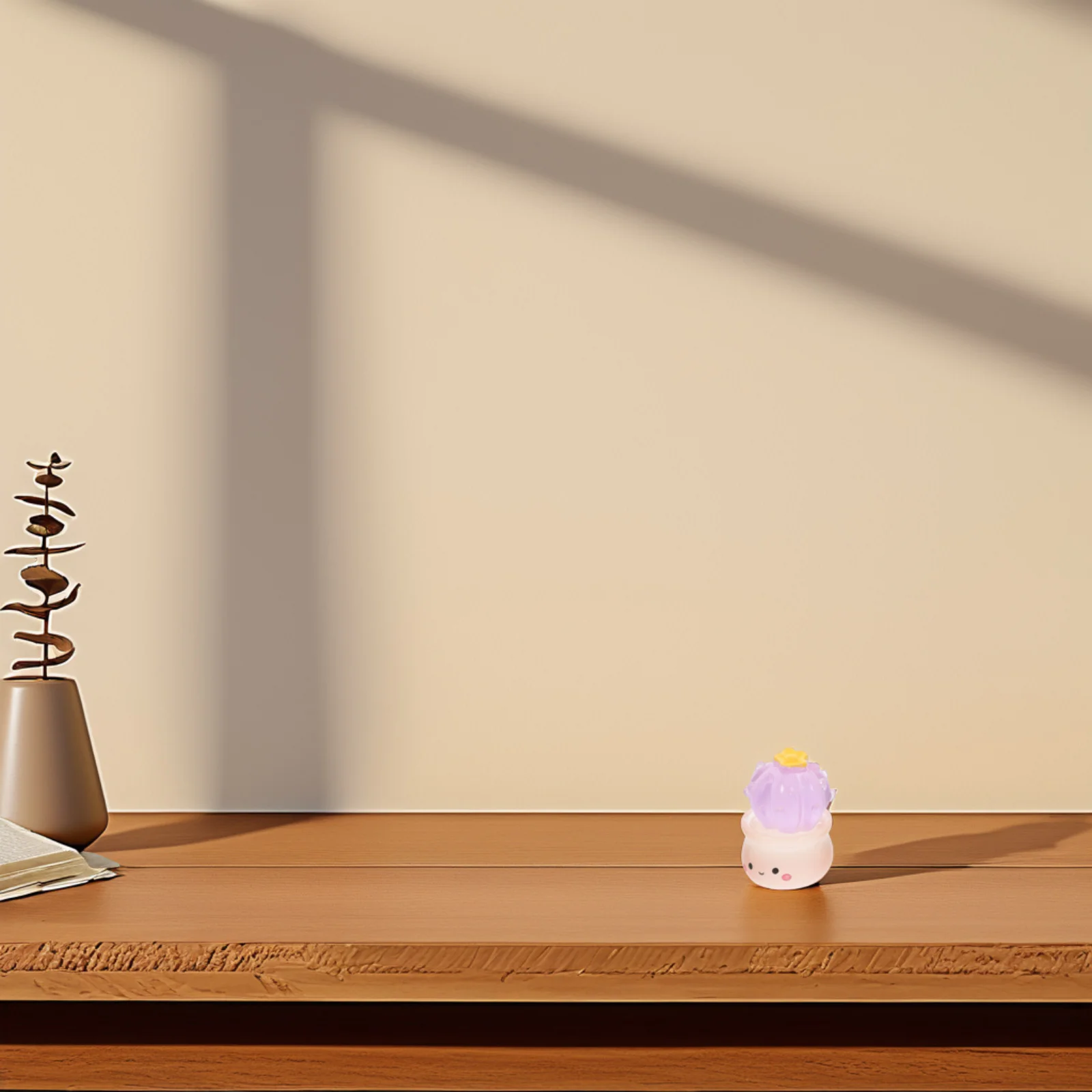 

8Pcs Mini Resin Glow Cactus Plants Simulation Succulent Micro Landscape Garden DIY Craft Tiny Statue Desktop Decoration