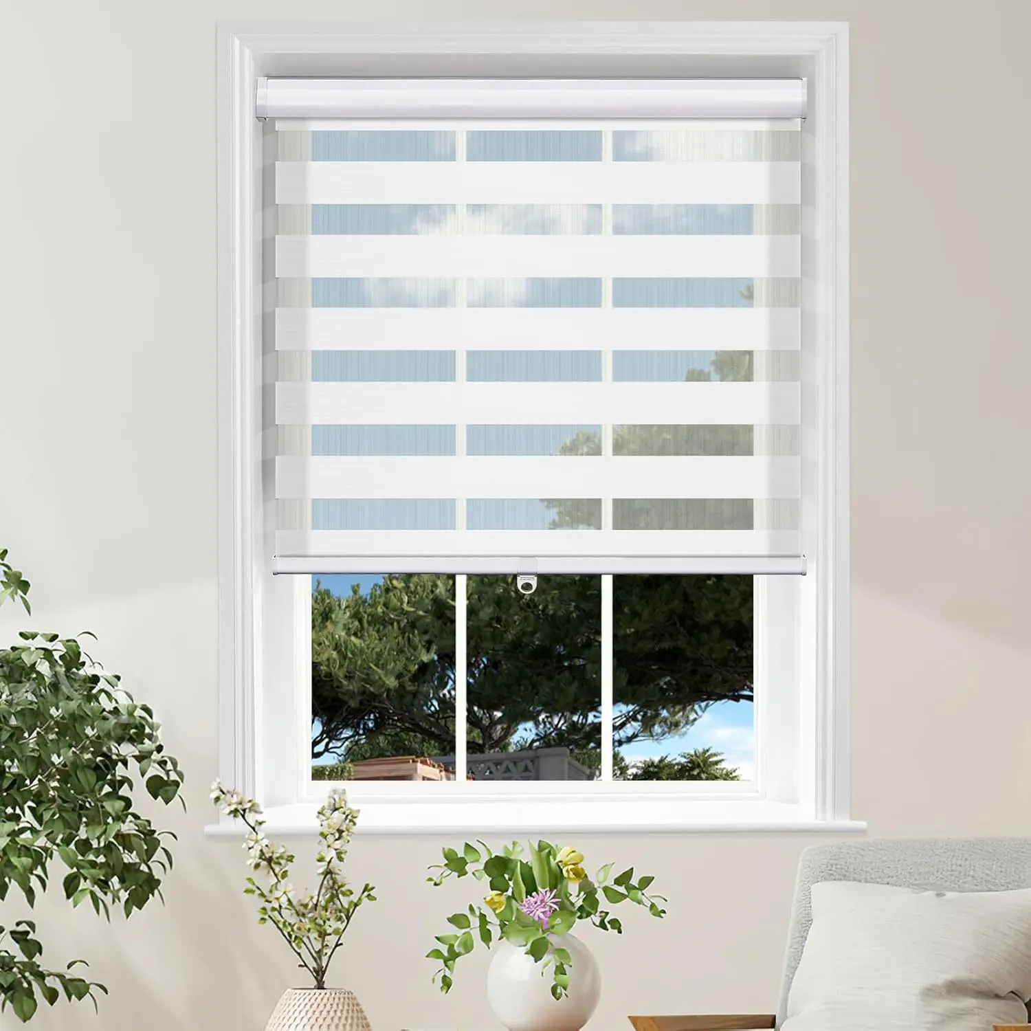 Factory Direct Sales Light Filtering blackout And Waterproof Day And Night Zebra Blinds For Windows