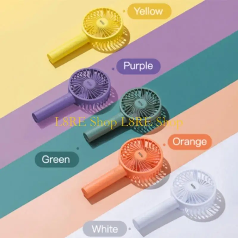 L8RE 1200MAH MINI FAN المحمولة مع قاعدة USB قابلة لإعادة الشحن مع مروحة شخصية للرياح من أفراد الأسرة طالب أفراد الأسرة
