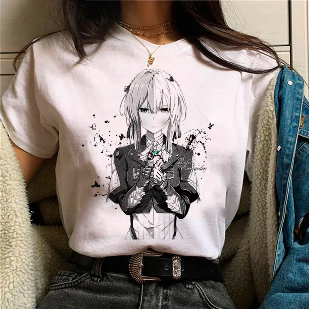 Violet Evergarden top women manga t-shirts girl harajuku clothes