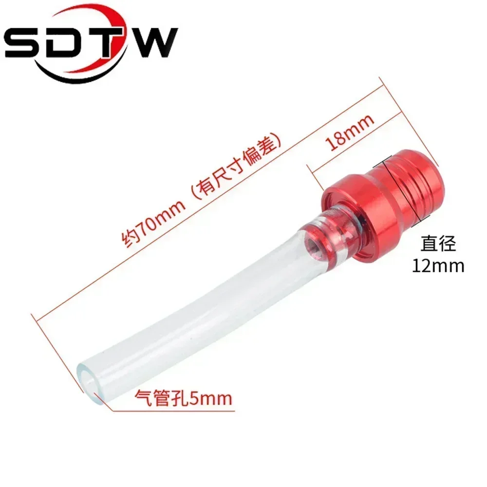 

Motorcycle Gas Fuel Cap Single Way Valves Vent Breather Hoses Tubes For Motocross ATV Quad Dirt Pit Bike Fuel Tank Breather Pipe