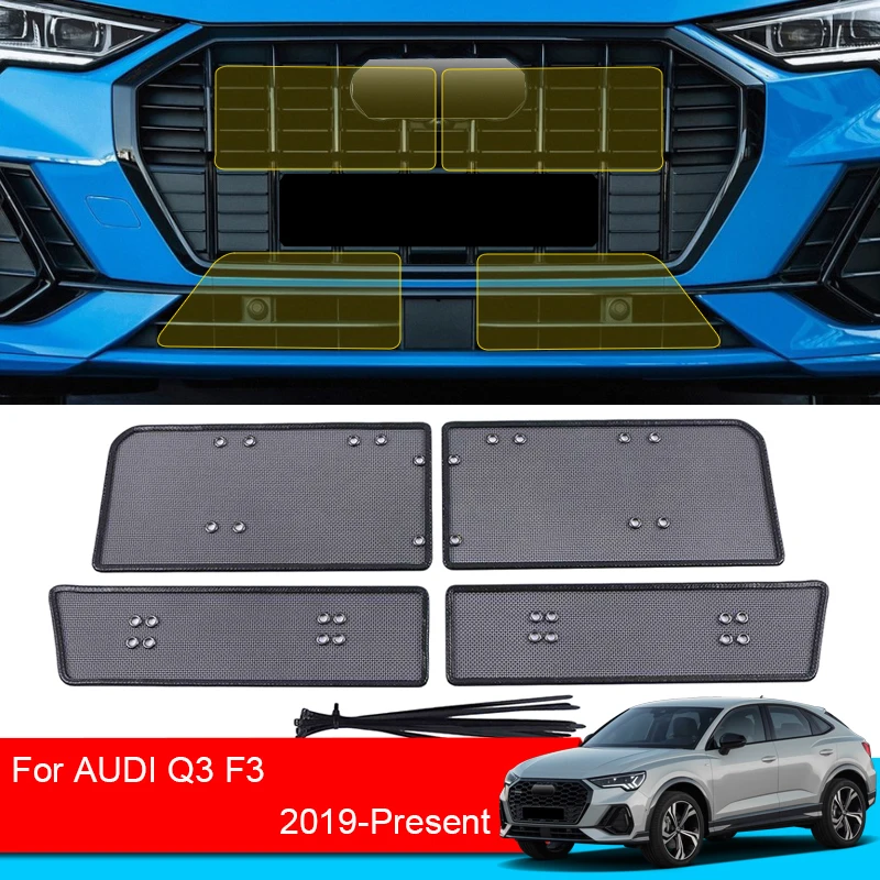 

Car Insect-proof Air Inlet Protection Cover Airin Insert Net Vent Racing Grill Filter For AUDI Q3 F3 Sportback 2019-2025