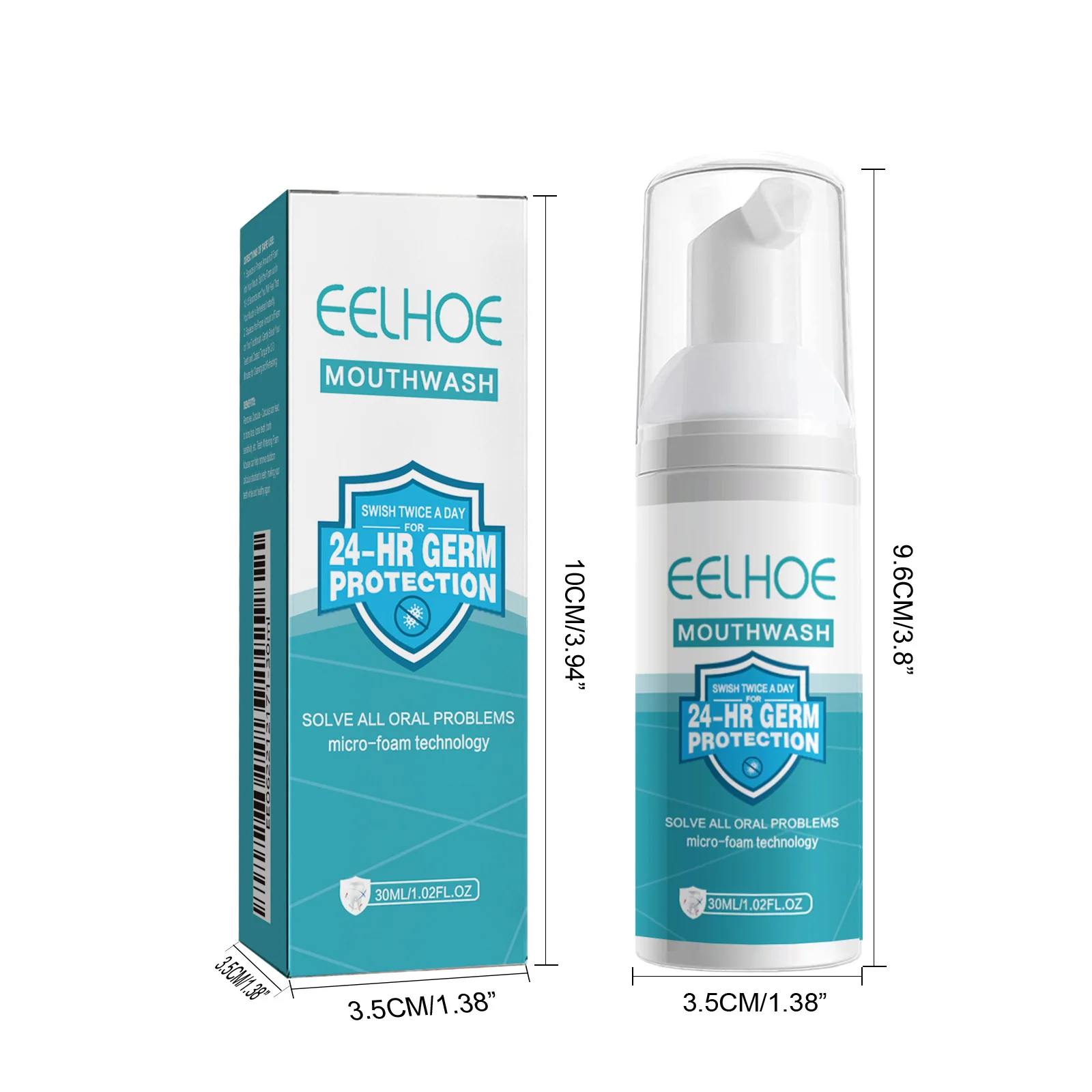 EELHOE Probiotic Teeth Whiten Mousse Foam Deep Clean Plaque Tartar Remove Yellow Smoke Coffee Stains Fresh Breath Clean Mousse
