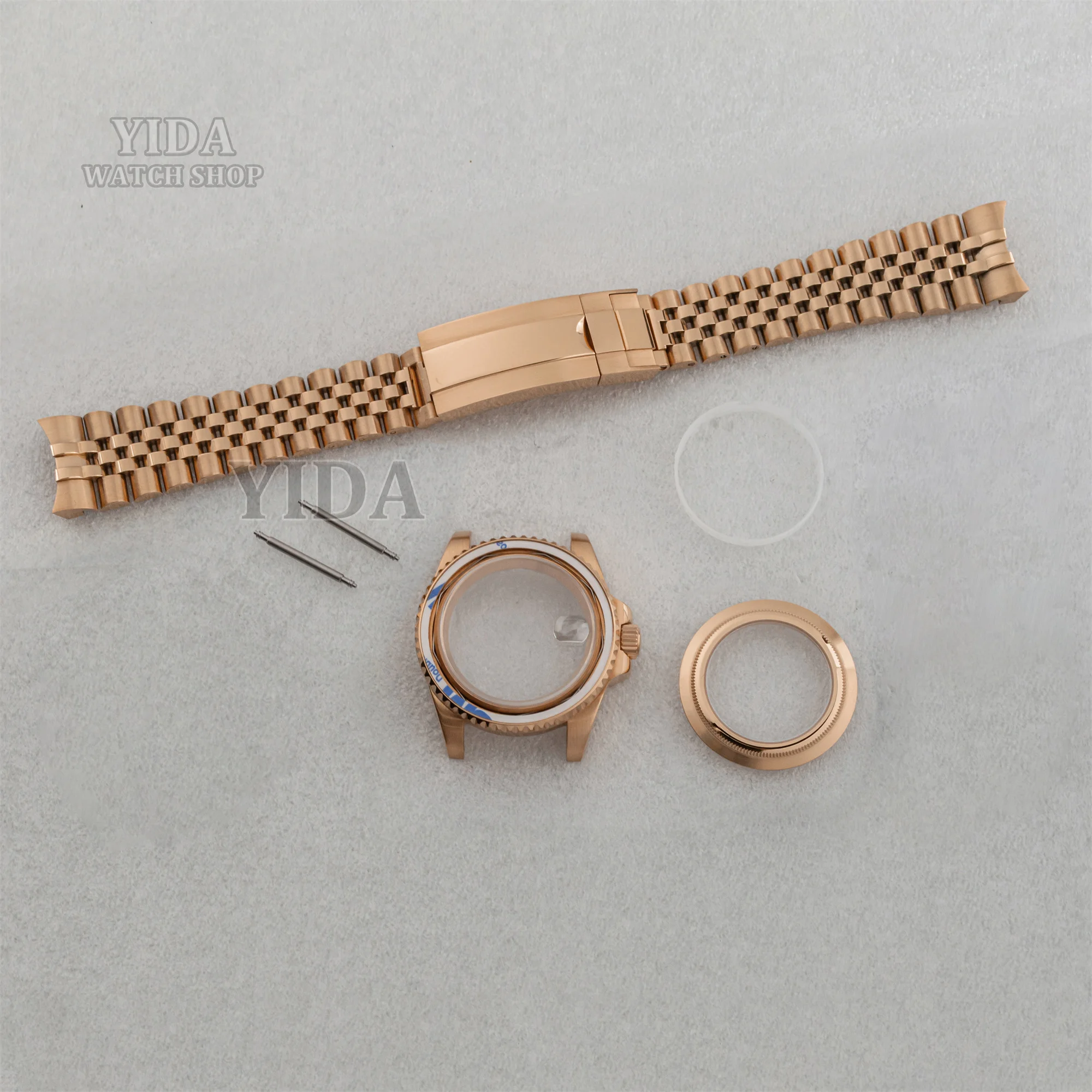 40MM NH35 Modified Watch Case Stainless steel Strap Sapphire Glass For SUB GMT NH36 Mechanical Movement Accessories Replacement