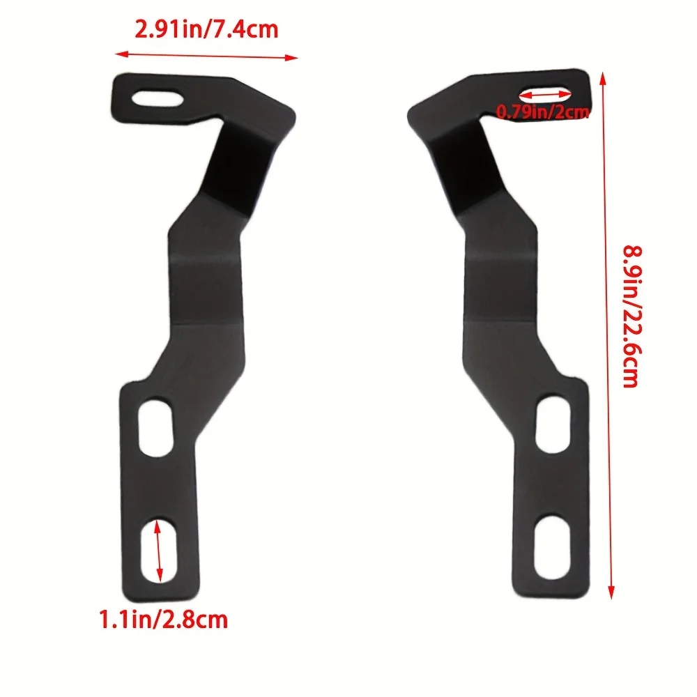 1 Set Hood mounting bracket kit/grooved lamp bracket,  for LED lamppost metal cover installation,  for Toyota Tacoma 2005-2015