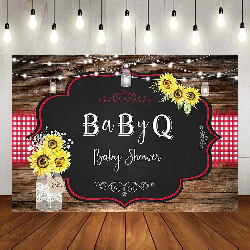 BBQ Meadow Wild Party Backdrop Happy Birthday Party Photography Background Banner Decoration Baby Shower Balloon Princess Prince