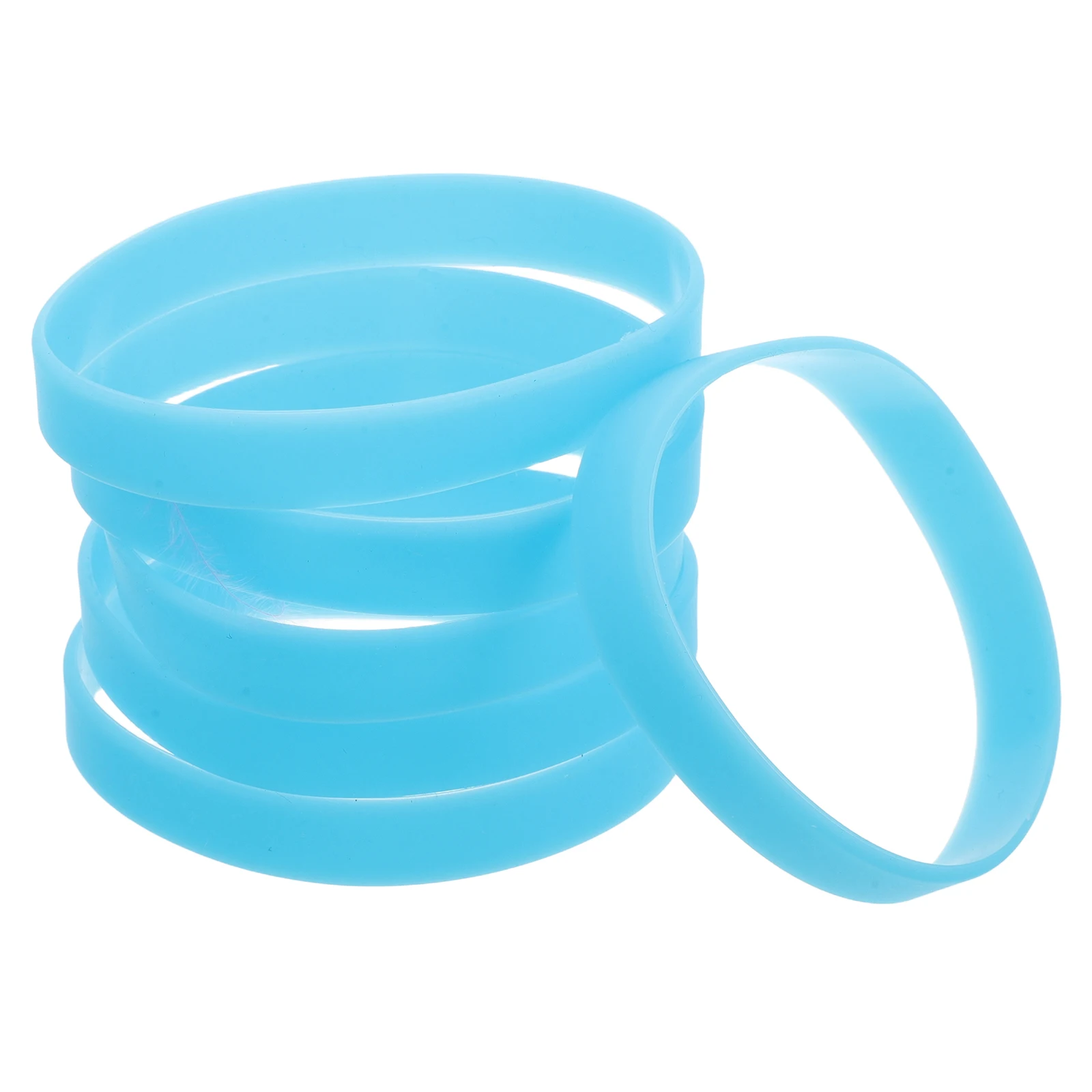 

20pcs Night Bracelets Sillicone Wristbands Bulk Event Jewelry Dark Safety Silicone Braclets Set Elastic Band Neon