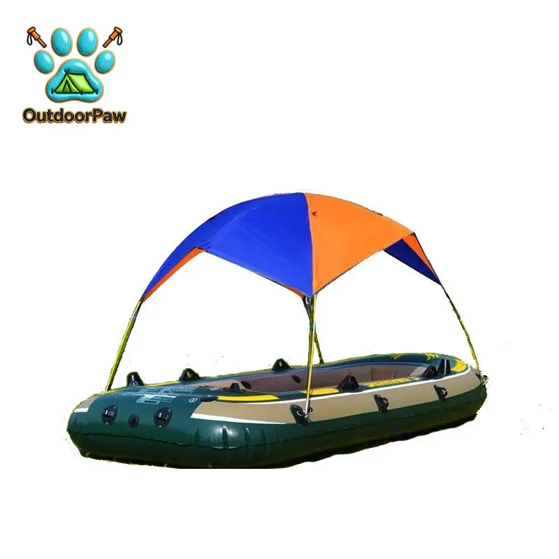 Direct supply inflatable boat tent, rubber boat folding awning fishing tent rain boat shed