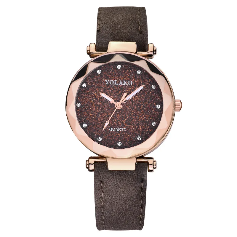 Starry Sky Diamond reloj de mujer, reloj de cuarzo con cinturón