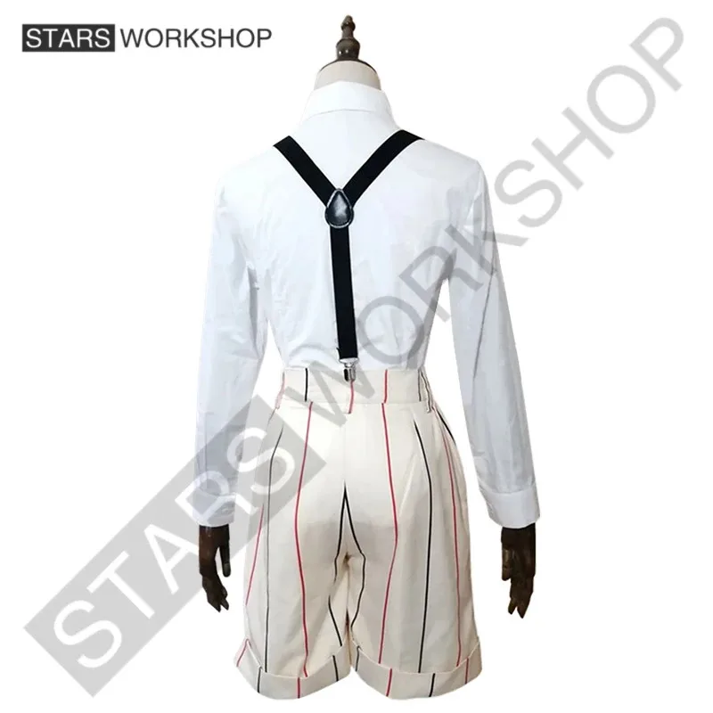 qq681Anime perros callejeros Bungou Yumeno Kyusaku disfraces Cosplay hombres mujeres abrigo camisa pantalones cortos calcetines uniforme Halloween carnaval fiesta