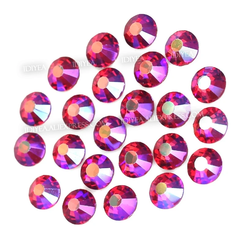 Lt.Siam AB ss3-ss30 Non Hot Fix Rhinestones Flat Back Crystals Glass Stone Strass Glitters For DIY 3D Nails Garment Wedding