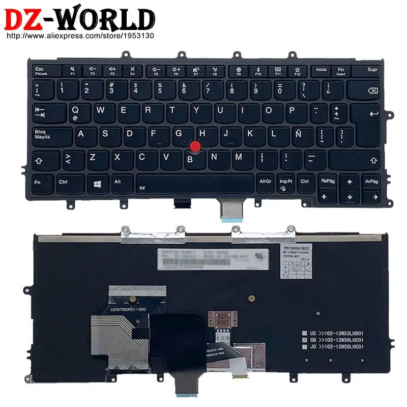 LAS Latin SP Spanish Backlit Keyboard for Lenovo Thinkpad X270