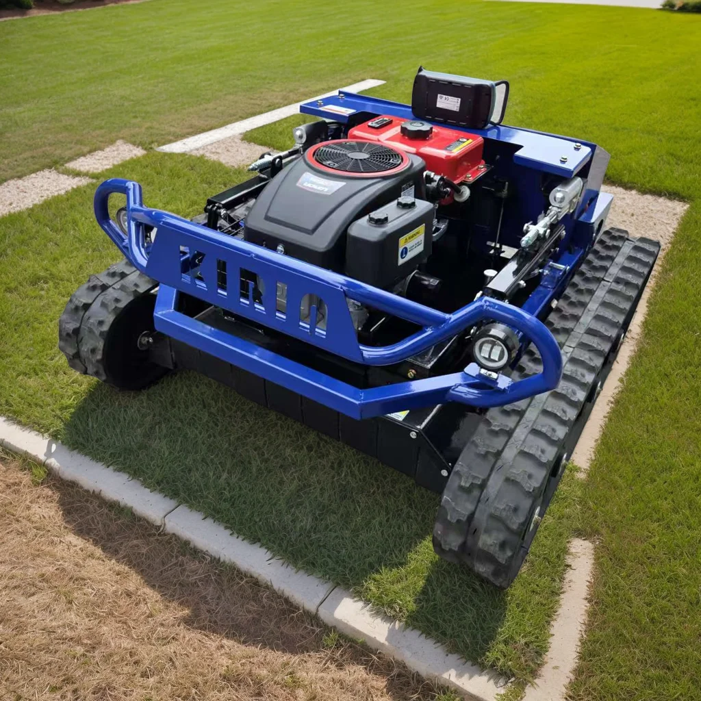 3800 ㎡ /h كفاءة القص 800 مللي متر عرض القطع يمكن رفع رأس السكين 20-150 مللي متر جزازة العشب للتحكم عن بعد