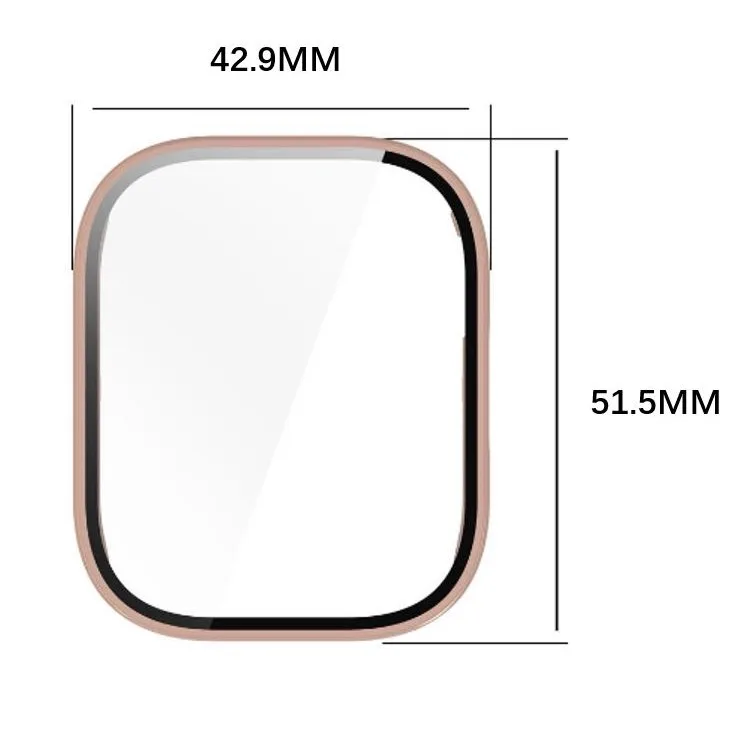 กรณีสําหรับ Redmi Watch 5 Active/Watch5 lite แฟชั่น Hard PC กรอบกันชน + HD กระจกนิรภัย Anti-scratch ป้องกันหน้าจอ