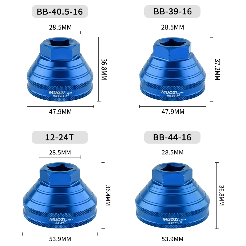 Picture 6: MUQZI Bottom Bracket Install Removal Tool 12/16-Notch Fits 39mm/40.5mm/44mm/45.6-46.6mm Outer Diameter BB Cups