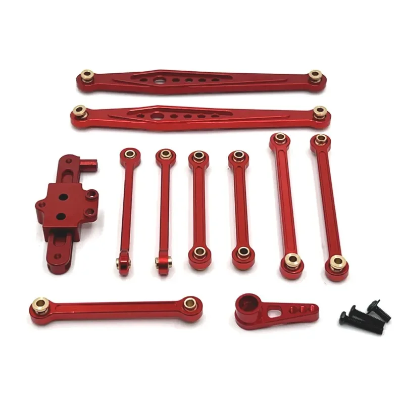 Wltoys-Kit de pièces de mise à niveau en métal, lien d'assemblage de direction, bras servo le plus récent, accessoires de voiture RC, 124006, 12423, 12427, 12428, 1/12