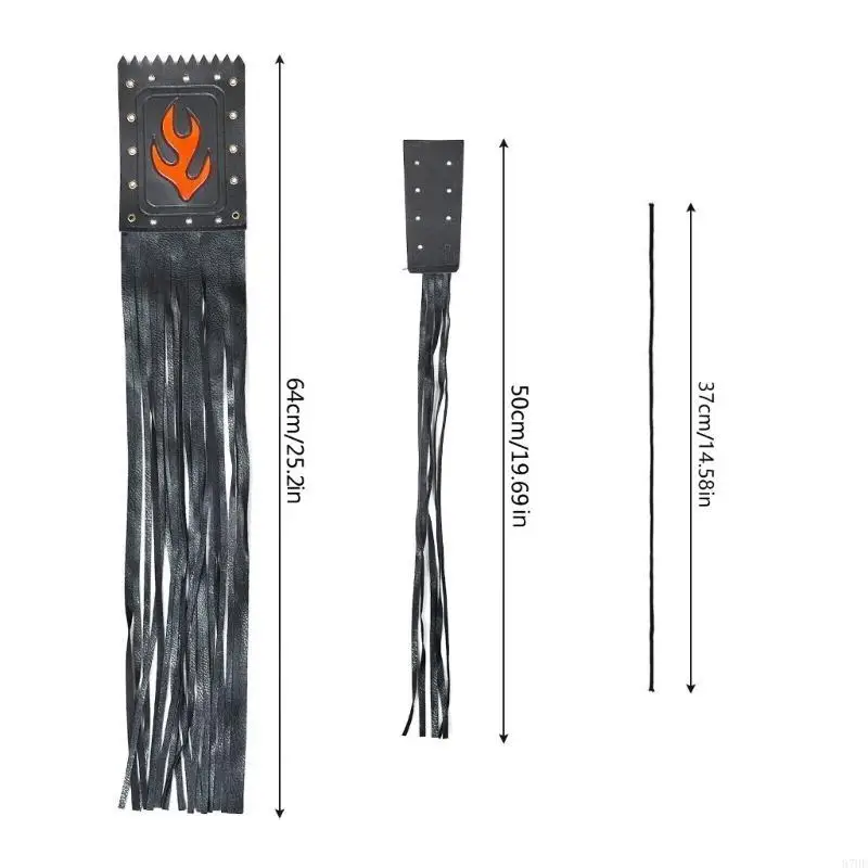 87He Motocicleta borlas com maça garra garganta maça