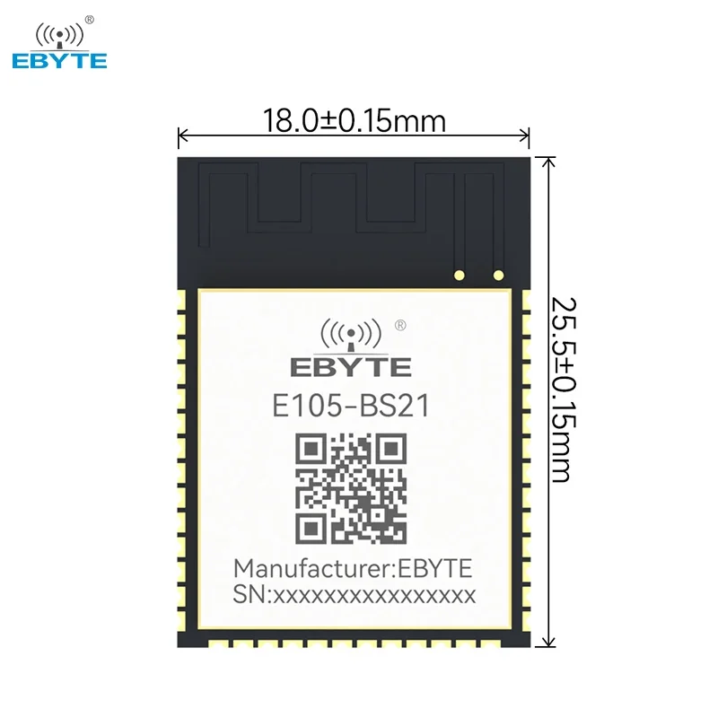 2.4GHz NearLink SLE Module BS21 Chip BLE5.2 Wireless Transmission Low Power Consumption 270m EBYTE E105-BS21 Series