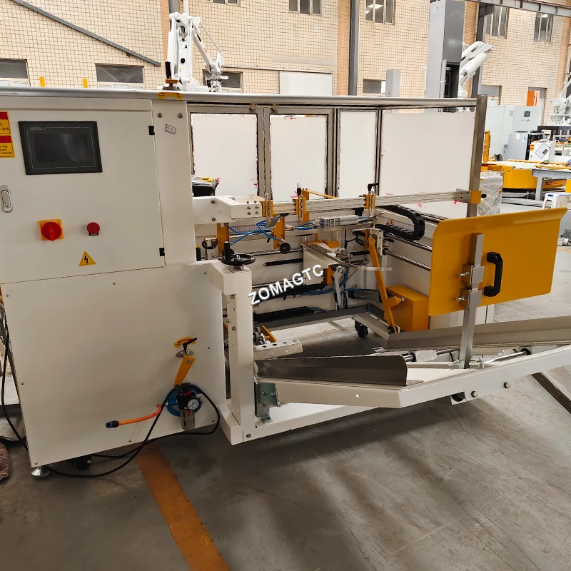 Automatic Integrated Into Packaging Lines Bottom Sealer, And Packer For Box Carton Erecting Carton And Case Erector Machine