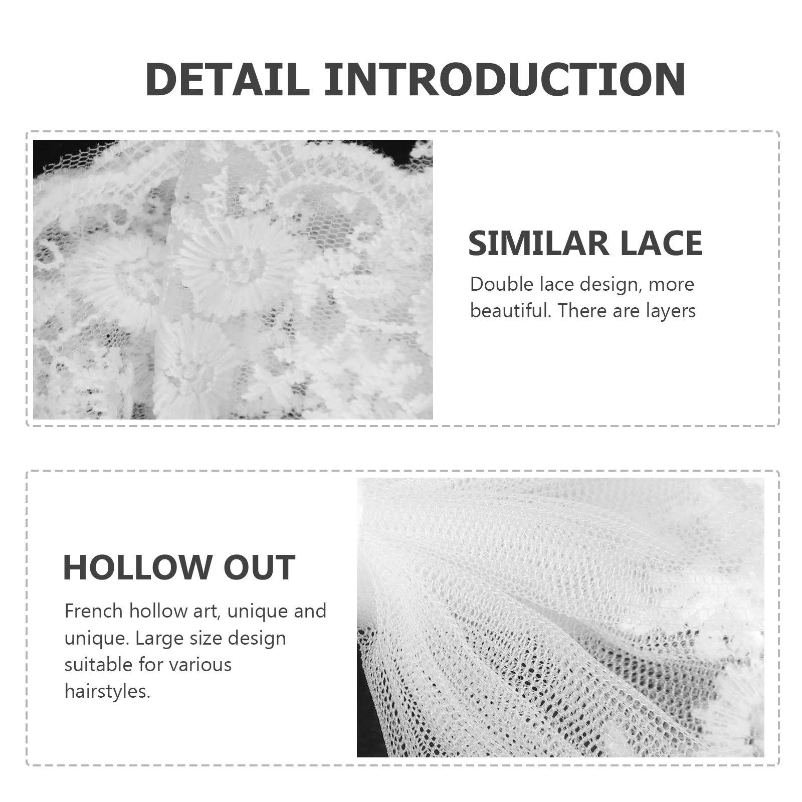 

1Pcs Spring Hairpin Fairy Hair Clip for Women Girls Lace Headdress Party Bar Ktv Masquerade Wear Unique Eye-Catching Accessory