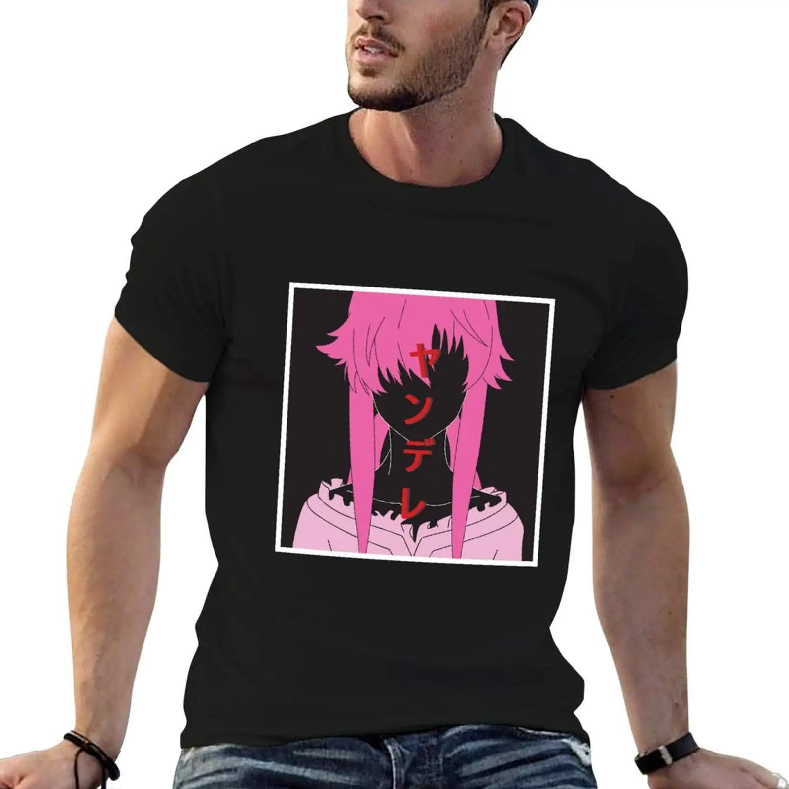

Yuno Gasai ''Yandere'' T-Shirt Simple Print Design T-Shirt
