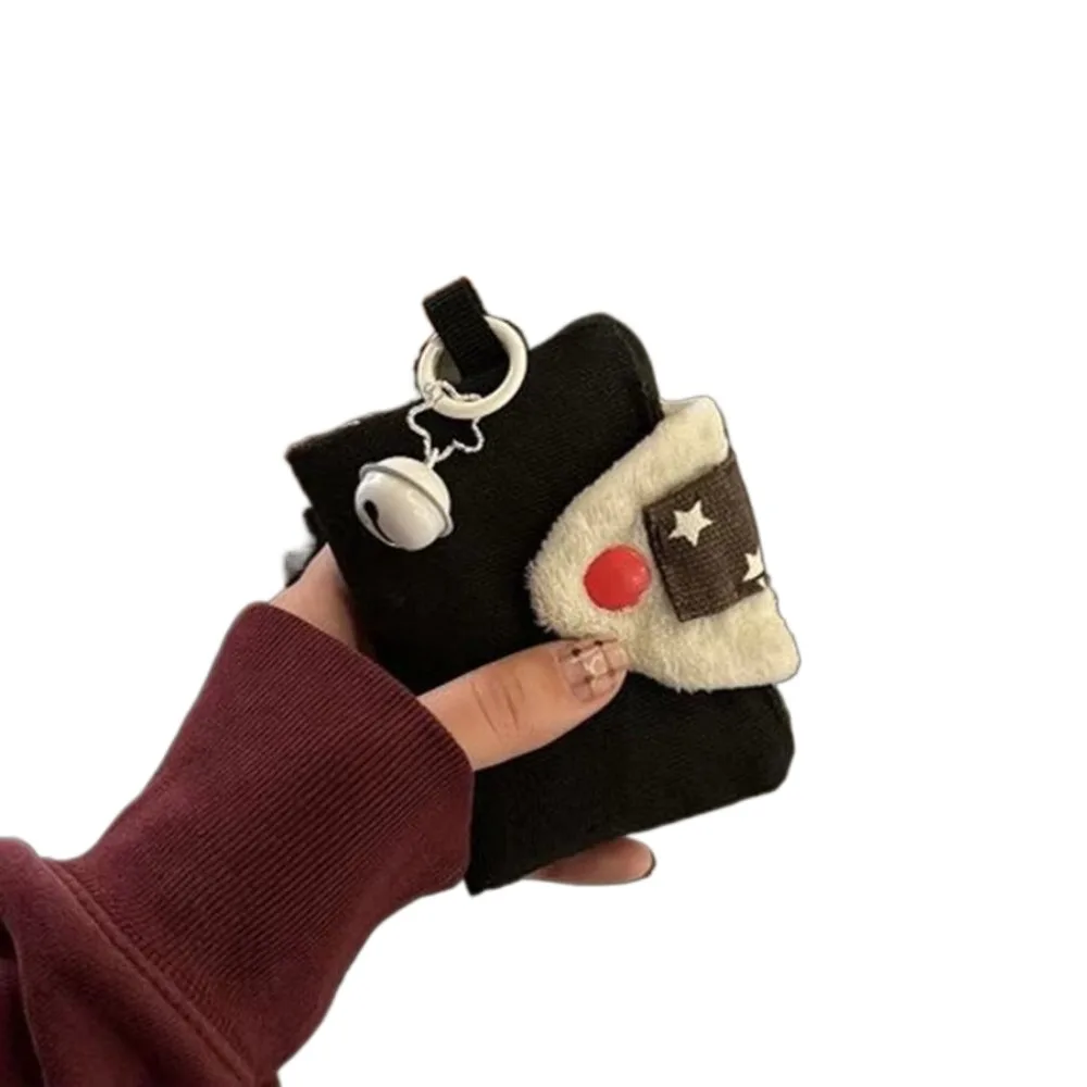Multi-Purpose Cute Rice Ball Card Holder Canvas Small Bag ID Bag Coin Purse Wallet Portable Money Card Integrated Storage Bag