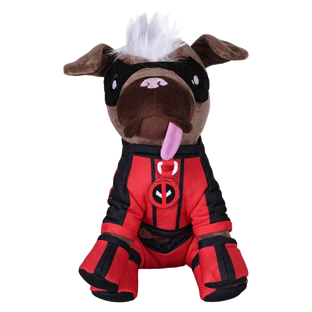 Dogpool Cosplay Wade Plush Doll, Cartoon Soft Stuffed Dolls, Traje de mascote, Aniversário Xmas Gift, Halloween Carnival Props