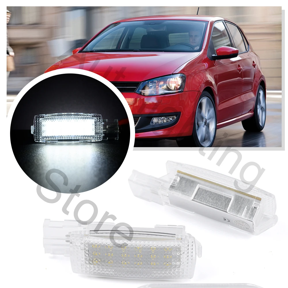 LED Interior Sun Visor Vanity Mirror Lamps Reading Light For VW Sharan Tiguan Scirocco 3 Jetta EOS Touran Courtesy light