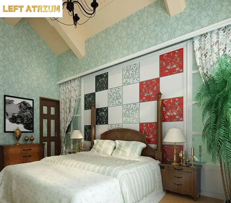 8pcs Room divider Biombo Room partition wall screen room dividers Partitions PVC Wall stickers cutout Home screen folding Screen