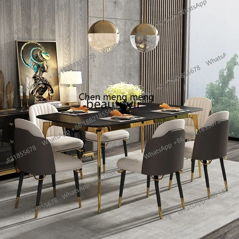 D178 Light Luxury Solid Wood Leather Dining Chair Modern Simple Home Leisure Double Backrest High-End Ghost Chair