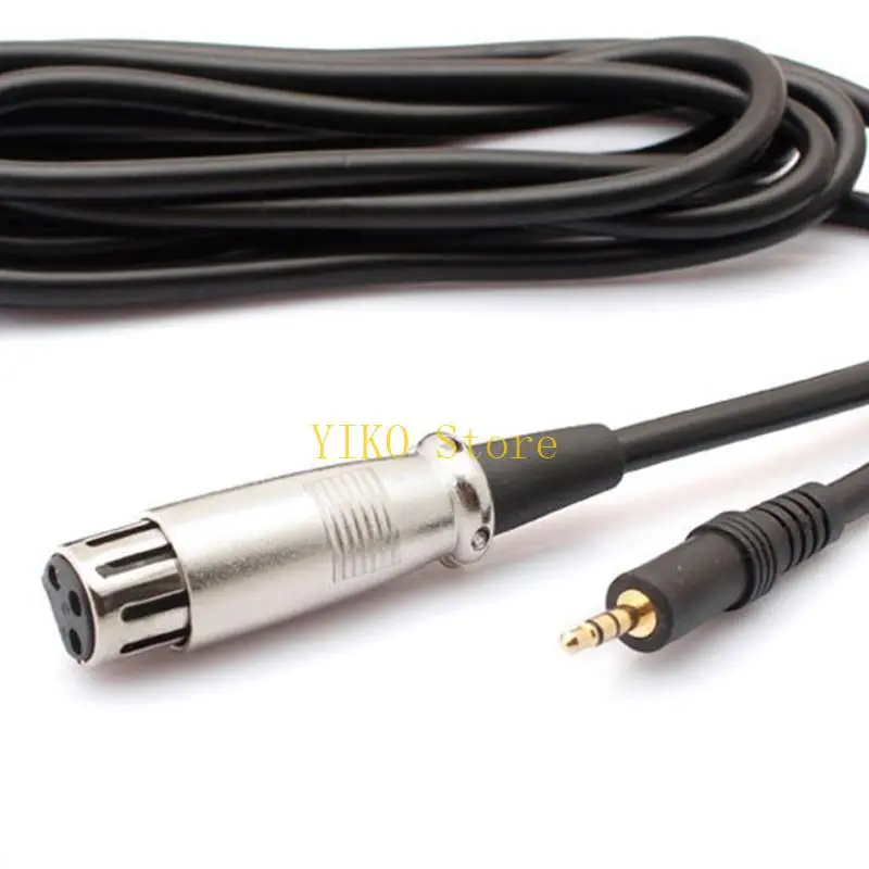 K32C 2.5M Sound Cable For Microphones XLR Female To 3.5Mm Plugs For High Fidelities Sound And AntiInterference For Studio And