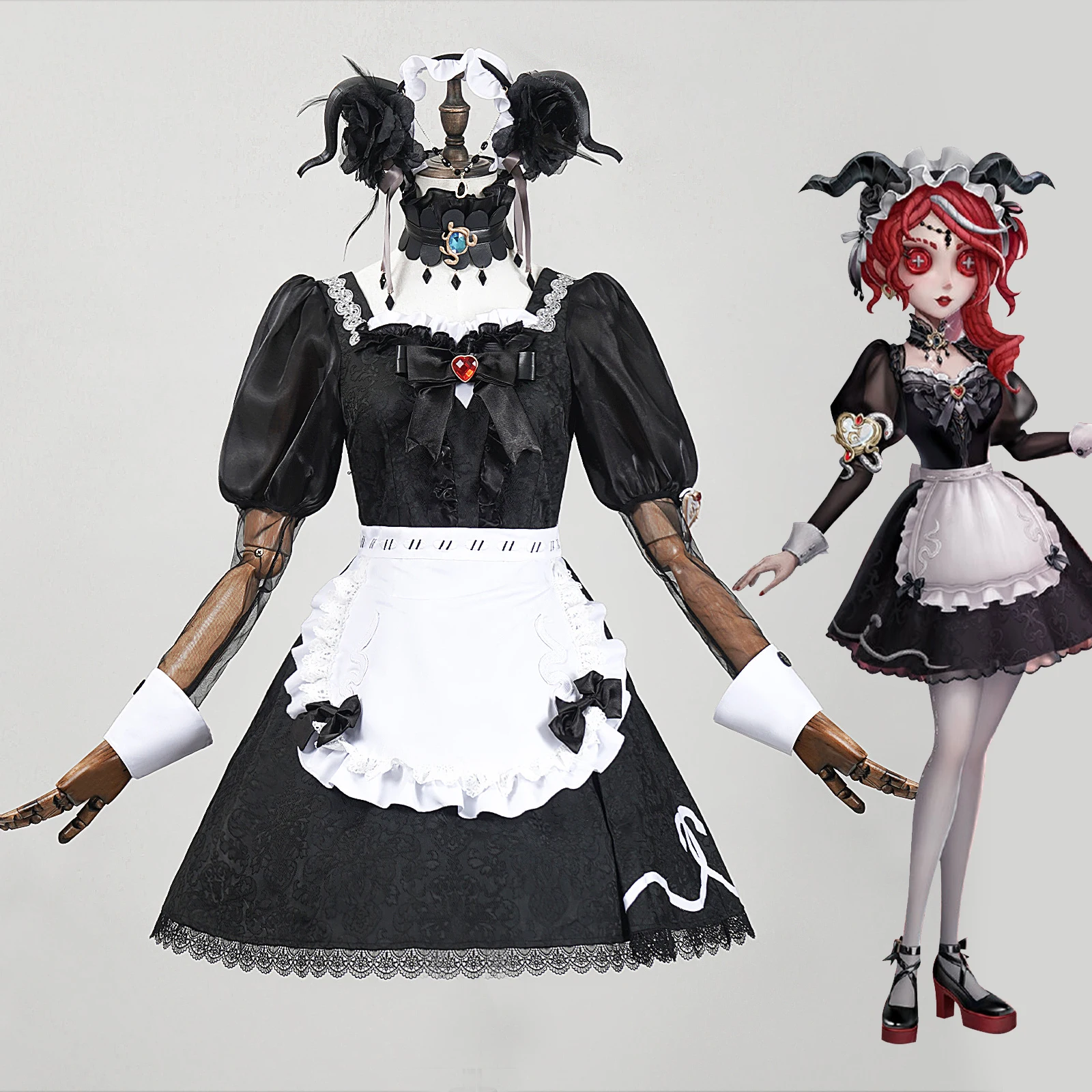 Costume de cosplay de sorcière cramoisie Truth Below Priestess, tenue de jeu de rôle anime