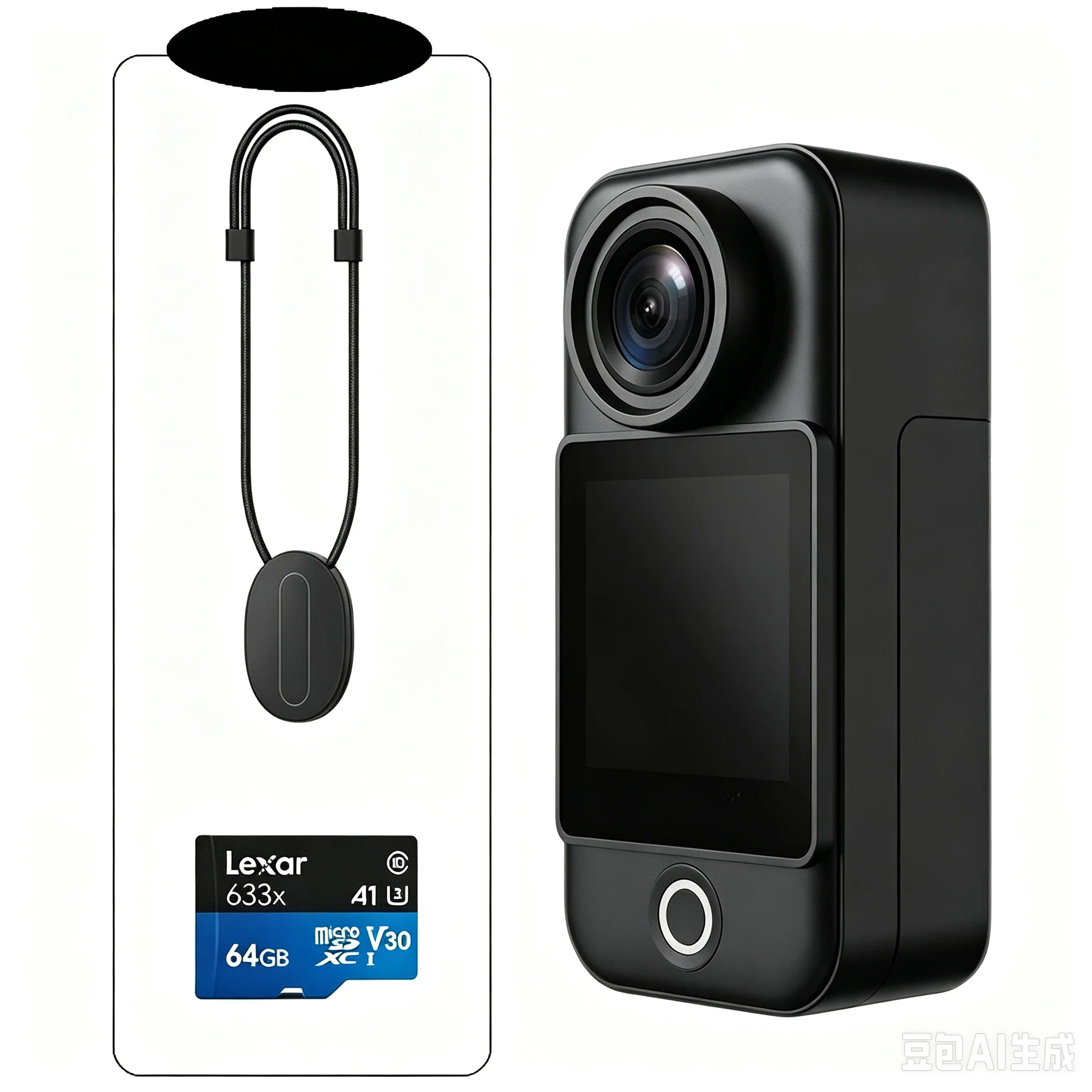 Webcam 4K - 포켓 액션 카메라 4K/2.7K/1080P 30FPS 6축