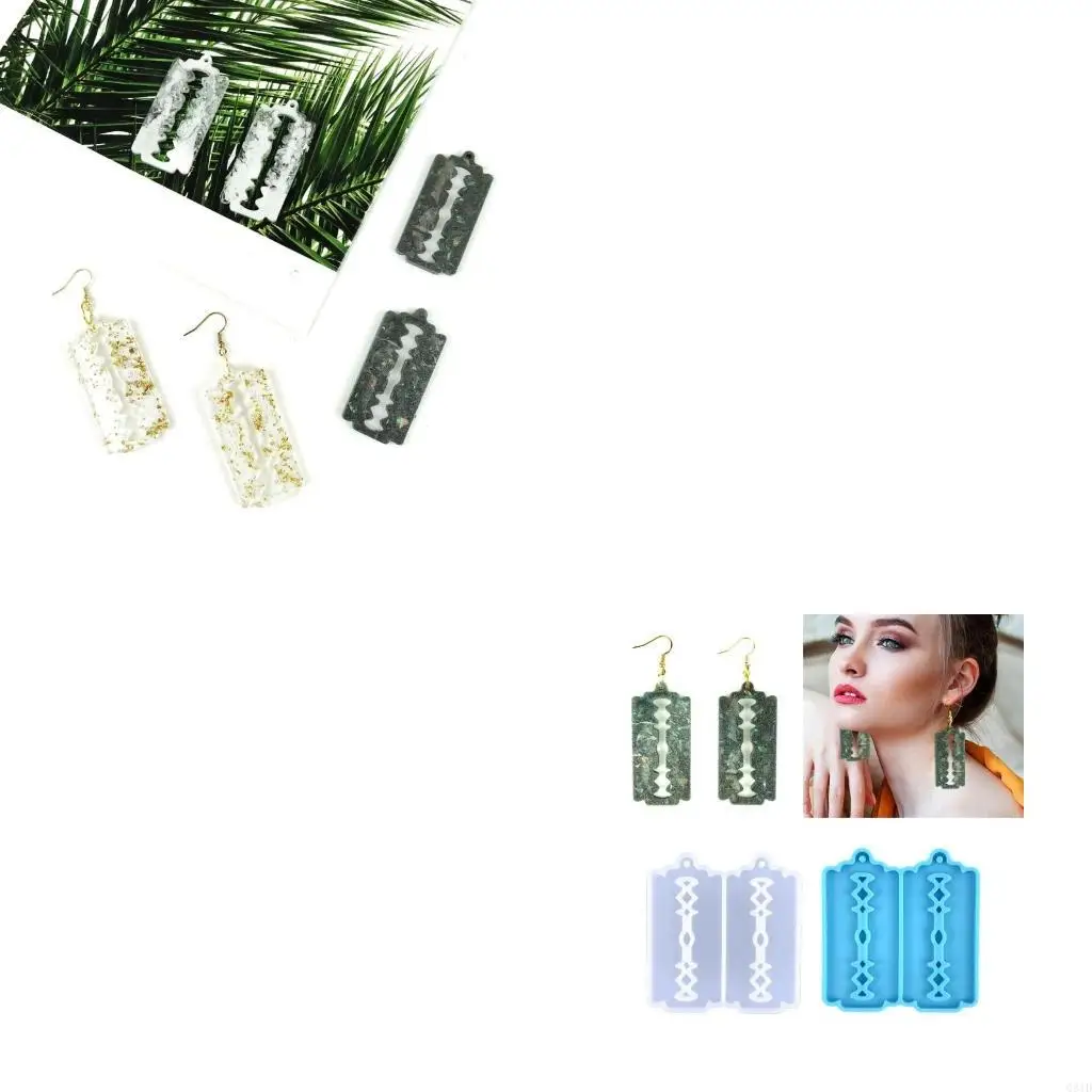 

Diy Crystal Irregular Blade-shaped Mold Ear Pendant Drop Mold Keychain Mold