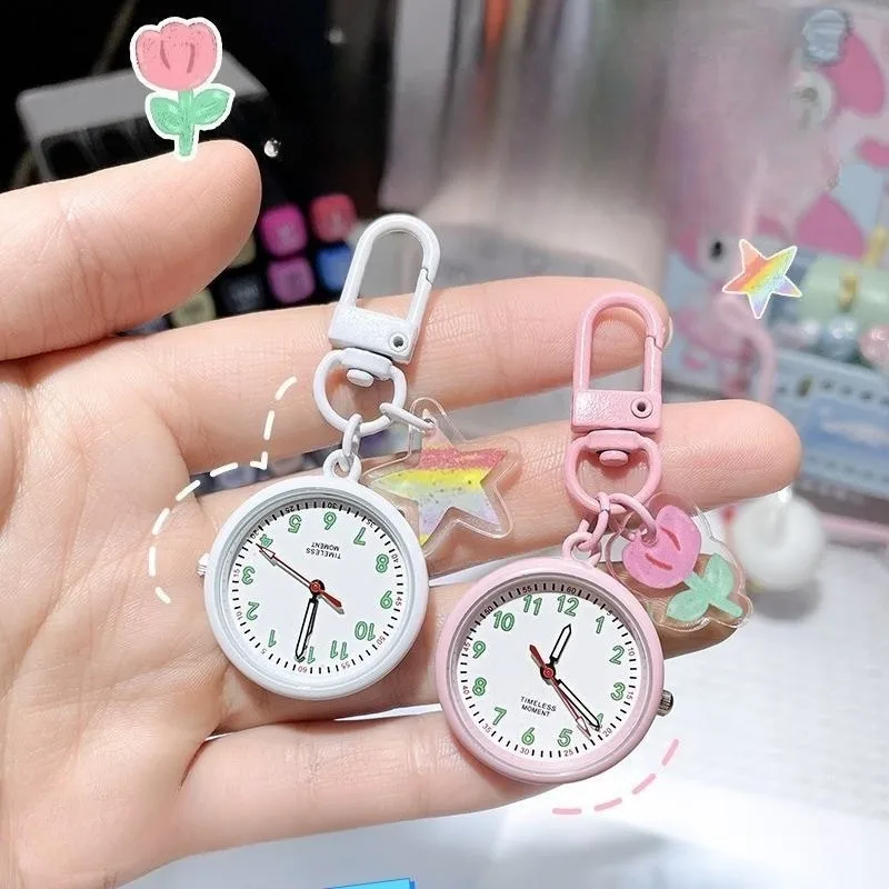 

Portable children's keychain, hanging watch, backpack decoration pendant, watch, pocket watch