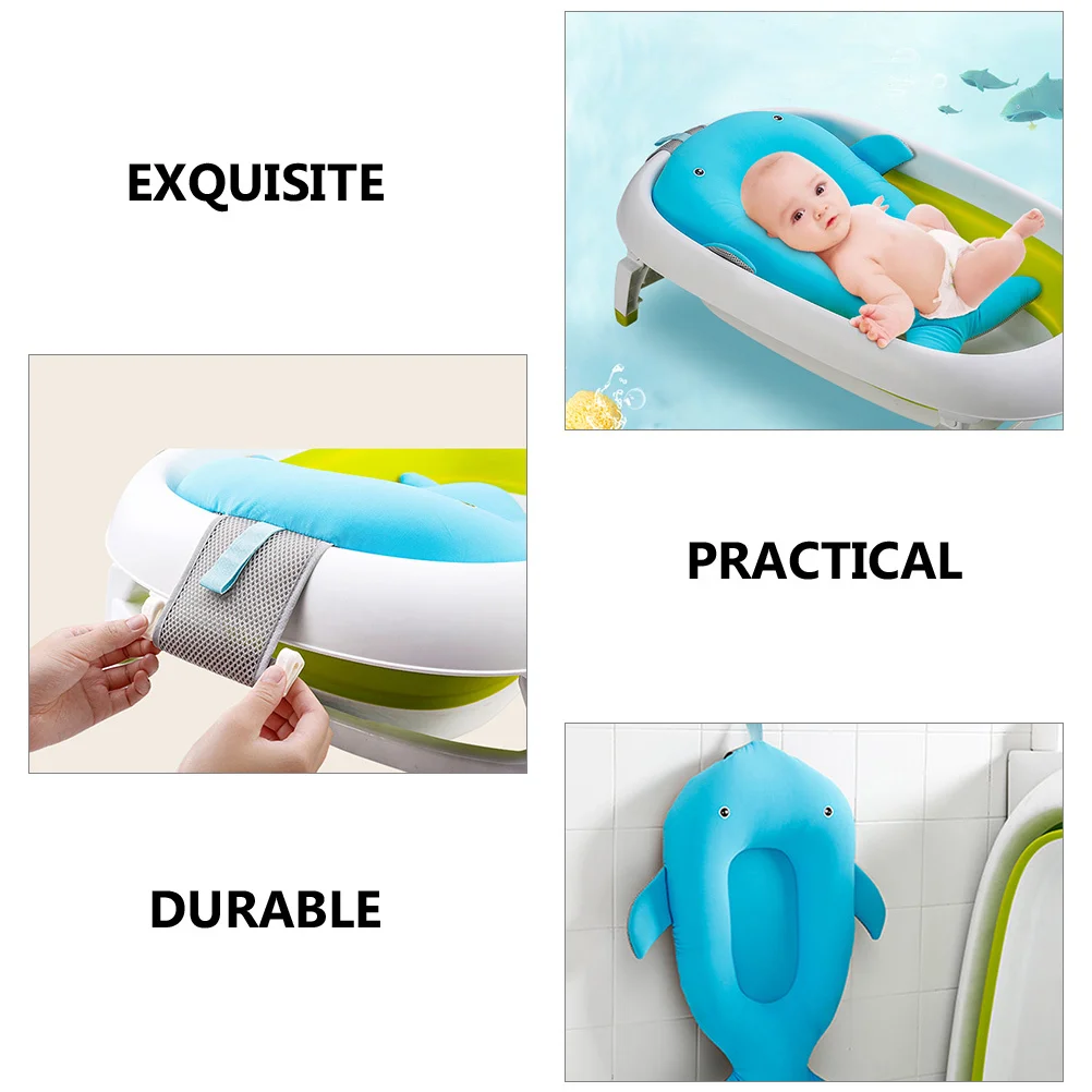 

Baby Whale Bath Tub Mat Hammock Sling Newborn Infant Shower Cushion Bathtub Pad Bath Seat Support Toddler Bathing