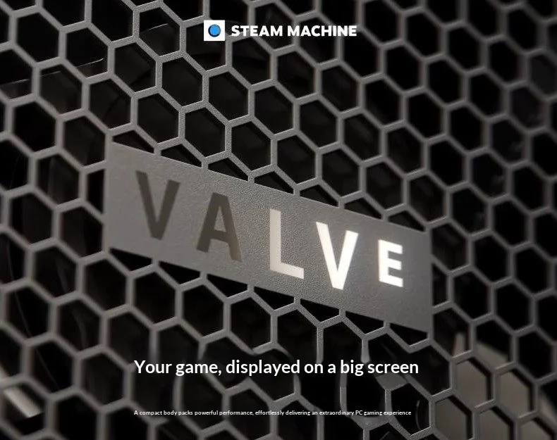 Valve Steam Machine Gaming Mini PC 512GB SSD SteamOS Compact Desktop Game Console for Steam PC Games and Living Room Play