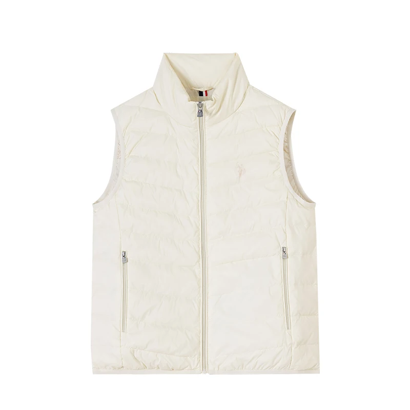 U.S.  ASSN. Women's Warmth-Preserving Svel down Vest Association  Winter Faion Commute Sle Pure Color Zippe...