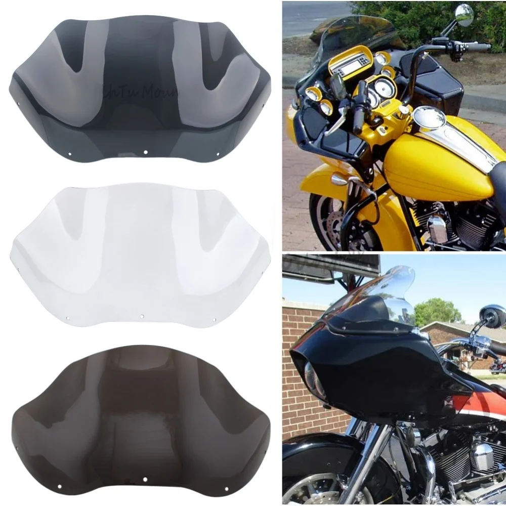 

12.5" Windshield Fairing Windscreen Cover Front Wind Deflectors Motorcycle Accessory For Harley Touring Road Glide Ultra 1998-13